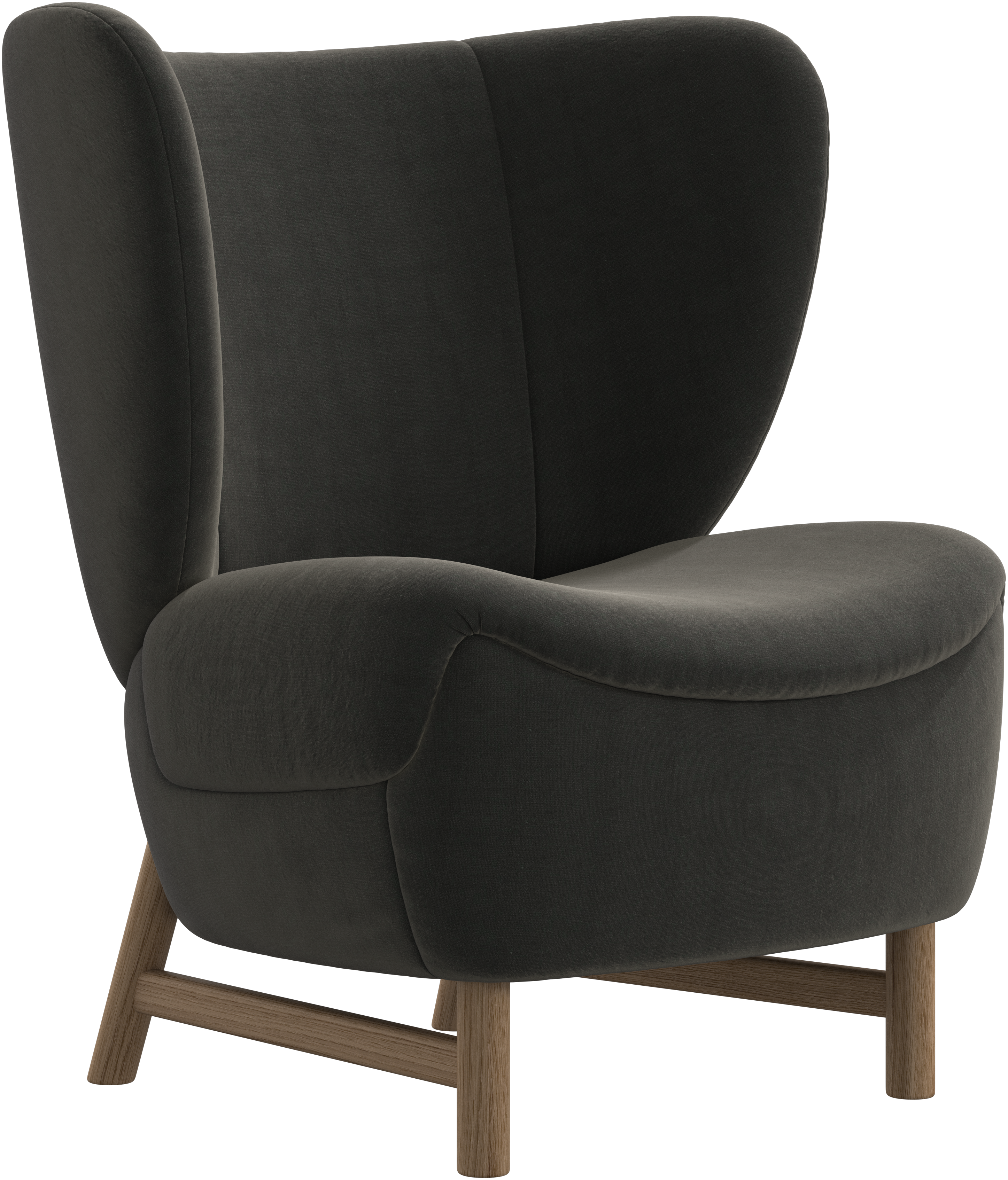 BoConcept Catskills armchair - natural solid oak / dark green